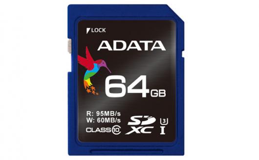 Adata выпускает карты памяти с поддержкой записи видео Ultra HD